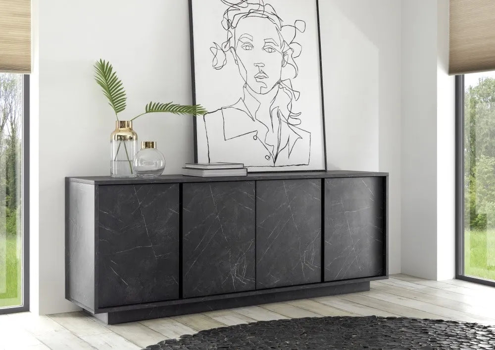 Kumode CARRARA IV- Melna