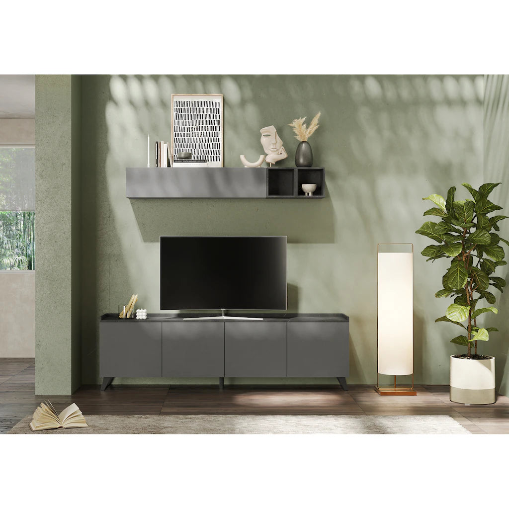 TV Galds TRAY IV - Stone grey